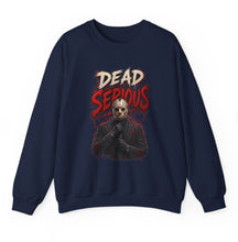 Load image into Gallery viewer, Dead Serious Halloween Sweatshirt | Masked Horror Streetwear Unisex Heavy Blend™ Crewneck Sweatshirt