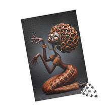 Load image into Gallery viewer, Sculpted in Gold – Afrocentric Bronze Art Puzzle (110, 252, 520, 1014-piece)