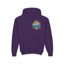 Load image into Gallery viewer, Good Vibes Youth Heavy Blend Hooded Sweatshirt