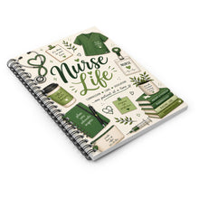 Load image into Gallery viewer, Sage Bloom Nurse Life Spiral Notebook - Ruled Line