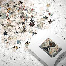 Load image into Gallery viewer, Soulful Symphony – Colorful Abstract Black Art Puzzle (110, 252, 520, 1014-piece)