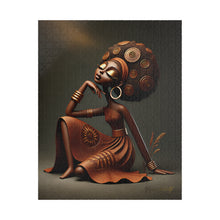 Load image into Gallery viewer, Bronze Reverie – Afrocentric Sculptural Art & Golden Elegance Puzzle (110, 252, 520, 1014-piece)
