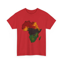 Load image into Gallery viewer, Juneteenth Africa Textured Paint Stroke T-Shirt | Pan African Art Shirt | Afrocentric Pride Tee | Black History Unisex Heavy Cotton Tee