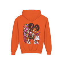 Load image into Gallery viewer, Smart Girls Change the World Youth Heavy Blend Hooded Sweatshirt