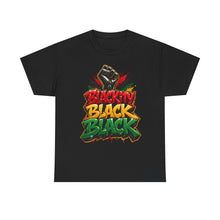 Load image into Gallery viewer, Blackity Black Black T-Shirt | Juneteenth Black Pride Graffiti Streetwear TeeUnisex Heavy Cotton Tee