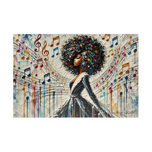 Load image into Gallery viewer, Soulful Symphony – Colorful Abstract Black Art Puzzle (110, 252, 520, 1014-piece)