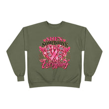 Load image into Gallery viewer, She’s Somebody’s Everything Breast Cancer Awareness | Pink Ribbon Family Support Unisex EcoSmart® Crewneck Sweatshirt
