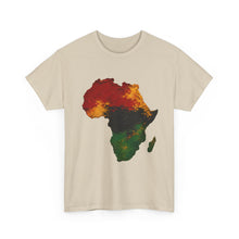 Load image into Gallery viewer, Juneteenth Africa Textured Paint Stroke T-Shirt | Pan African Art Shirt | Afrocentric Pride Tee | Black History Unisex Heavy Cotton Tee