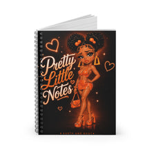 Load image into Gallery viewer, Burnt Tangerine Pretty Little Notes Spiral Notebook - Ruled Line
