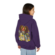 Load image into Gallery viewer, Young Boss Energy Lemonade CEO | Girls Inspirational Graphic Youth Heavy Blend Hooded Sweatshirt