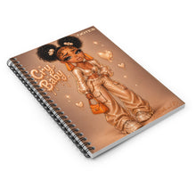 Load image into Gallery viewer, Caramel Latte Cry Baby Notes Spiral Notebook - Ruled Line