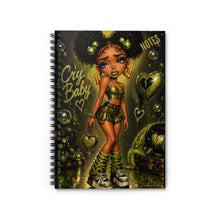 Load image into Gallery viewer, Olive Cry Baby Spiral Notebook (I)- Ruled Line