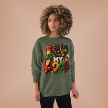 Load image into Gallery viewer, I Love My Locs Unisex EcoSmart® Crewneck Sweatshirt