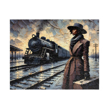 Load image into Gallery viewer, The Journey Ahead – Vintage Train Station Jigsaw Puzzle (110, 252, 520, 1014-piece)