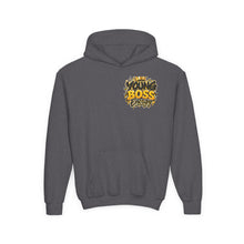 Load image into Gallery viewer, Young Boss Energy Lemonade CEO | Girls Inspirational Graphic Youth Heavy Blend Hooded Sweatshirt