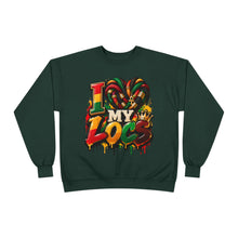 Load image into Gallery viewer, I Love My Locs Unisex EcoSmart® Crewneck Sweatshirt
