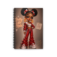 Load image into Gallery viewer, Cherry Mocha Pretty Little Notes Spiral Notebook - Ruled Line