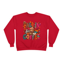 Load image into Gallery viewer, Fall-In’ for Coffee Unisex EcoSmart® Crewneck Sweatshirt