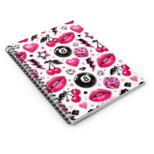 Load image into Gallery viewer, Pink Luxe Pop Art Spiral Notebook - Ruled Line