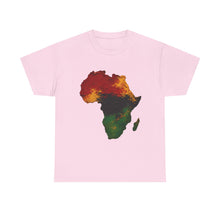 Load image into Gallery viewer, Juneteenth Africa Textured Paint Stroke T-Shirt | Pan African Art Shirt | Afrocentric Pride Tee | Black History Unisex Heavy Cotton Tee