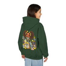 Load image into Gallery viewer, Young Boss Energy Lemonade CEO | Girls Inspirational Graphic Youth Heavy Blend Hooded Sweatshirt