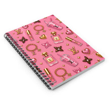 Load image into Gallery viewer, Pink Luxe Dreams Spiral Notebook - Ruled Line