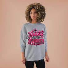 Load image into Gallery viewer, Tougher Than the Diagnosis Breast Cancer Awareness Unisex EcoSmart® Crewneck Sweatshirt