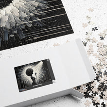 Load image into Gallery viewer, Her Moment to Shine – Black & White Soulful Music Art Puzzle (110, 252, 520, 1014-piece)