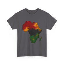 Load image into Gallery viewer, Juneteenth Africa Textured Paint Stroke T-Shirt | Pan African Art Shirt | Afrocentric Pride Tee | Black History Unisex Heavy Cotton Tee