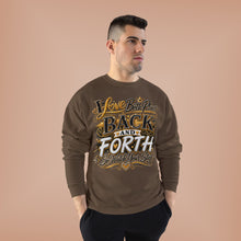 Load image into Gallery viewer, Back & Forth Bling Sweatshirt – “I Love Both Places” Statement Unisex EcoSmart® Crewneck Sweatshirt