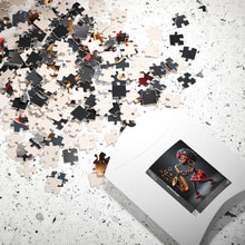 Load image into Gallery viewer, Sassy Sax – Red Polka Dot Music Art Puzzle (110, 252, 520, 1014-piece)