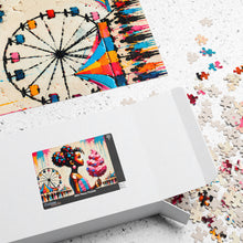 Load image into Gallery viewer, Cotton Candy Dreams – Carnival Colorful Textured Art Puzzle (110, 252, 520, 1014-piece)