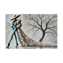 Load image into Gallery viewer, Winter's Runway – Textured High-Fashion ArtPuzzle (110, 252, 520, 1014-piece)