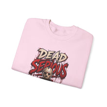 Load image into Gallery viewer, Dead Serious Halloween Sweatshirt | Masked Horror Streetwear Unisex Heavy Blend™ Crewneck Sweatshirt