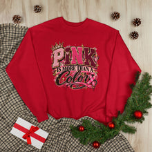 Load image into Gallery viewer, Pink Is More Than a Color Breast Cancer Awareness Unisex EcoSmart® Crewneck Sweatshirt