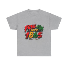Load image into Gallery viewer, Free-Ish Since 1865 Juneteenth T-Shirt | Distressed Grunge Black History Graphic Unisex Heavy Cotton Tee