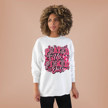 Load image into Gallery viewer, Prayed Up Pinked Out Breast Cancer Awareness Unisex EcoSmart® Crewneck Sweatshirt