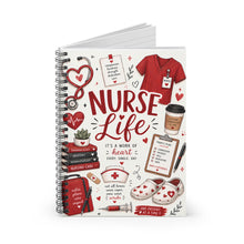 Load image into Gallery viewer, Ruby Glow Nurse Life Notebook - Ruled Line