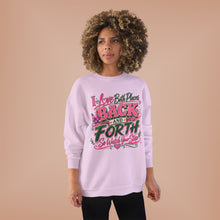 Load image into Gallery viewer, I Love Both Places Back and Forth Sweatshirt – Pink & Green Graphic Unisex EcoSmart® Crewneck Sweatshirt