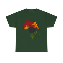 Load image into Gallery viewer, Juneteenth Africa Textured Paint Stroke T-Shirt | Pan African Art Shirt | Afrocentric Pride Tee | Black History Unisex Heavy Cotton Tee