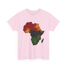 Load image into Gallery viewer, Juneteenth Africa Textured Paint Stroke T-Shirt | Pan African Art Shirt | Afrocentric Pride Tee | Black History Unisex Heavy Cotton Tee