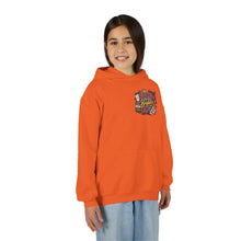 Load image into Gallery viewer, Booked for a Brighter Me Girls Hoodie | Inspirational Reading & Big Dreams Youth Heavy Blend Hooded Sweatshirt