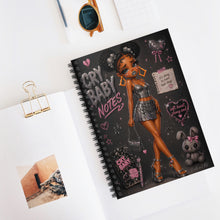 Load image into Gallery viewer, Smoke Cry Baby Spiral Notebook - Ruled Line