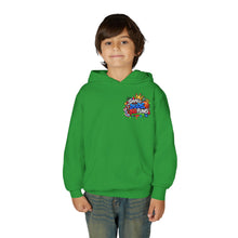 Load image into Gallery viewer, Small Dude Big Plans Boys Basketball Hoodie | Motivational Kids Graphic Youth Heavy Blend Hooded Sweatshirt