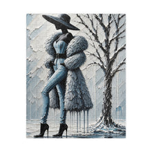 Load image into Gallery viewer, Frosted Elegance – Winter Fashion | Luxury Textured Art Puzzle (110, 252, 520, 1014-piece)