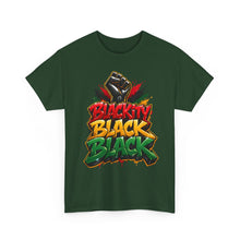 Load image into Gallery viewer, Blackity Black Black T-Shirt | Juneteenth Black Pride Graffiti Streetwear TeeUnisex Heavy Cotton Tee
