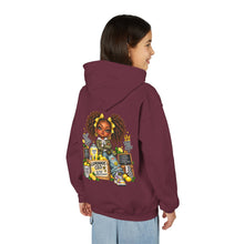 Load image into Gallery viewer, Young Boss Energy Lemonade CEO | Girls Inspirational Graphic Youth Heavy Blend Hooded Sweatshirt