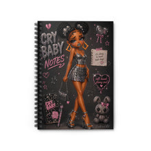 Load image into Gallery viewer, Smoke Cry Baby Spiral Notebook - Ruled Line