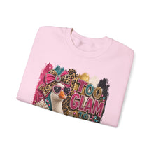 Load image into Gallery viewer, Too Glam to Give a Damn Goose Unisex Heavy Blend™ Crewneck Sweatshirt