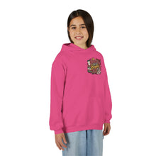 Load image into Gallery viewer, Booked for a Brighter Me Girls Hoodie | Inspirational Reading & Big Dreams Youth Heavy Blend Hooded Sweatshirt